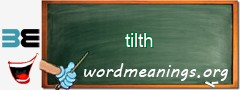 WordMeaning blackboard for tilth